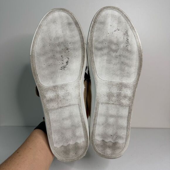 Rebecca Minkoff Tan Suede Mules with Silver Stud Accents | Size 8 - Picture 7 of 8